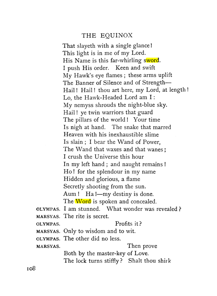 Original scan of The Equinox (Volume I, Number IX), PDF page 148