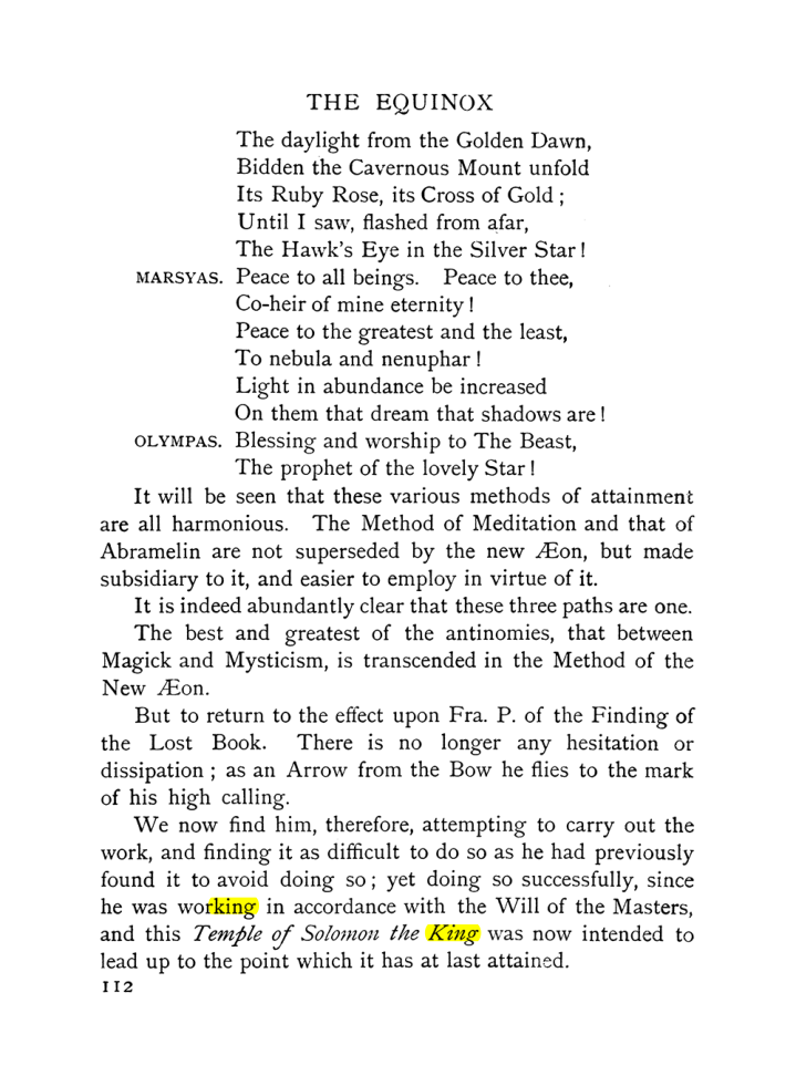 Original scan of The Equinox (Volume I, Number IX), PDF page 152