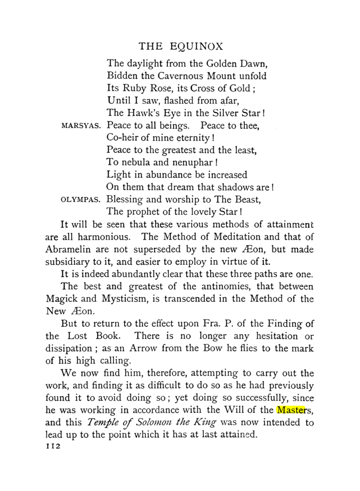 Original scan of The Equinox (Volume I, Number IX), PDF page 152