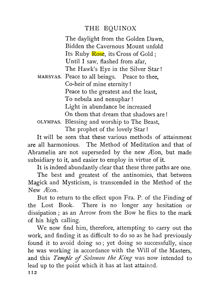 Original scan of The Equinox (Volume I, Number IX), PDF page 152