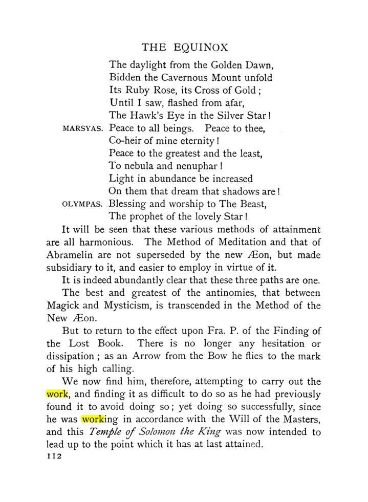 Original scan of The Equinox (Volume I, Number IX), PDF page 152
