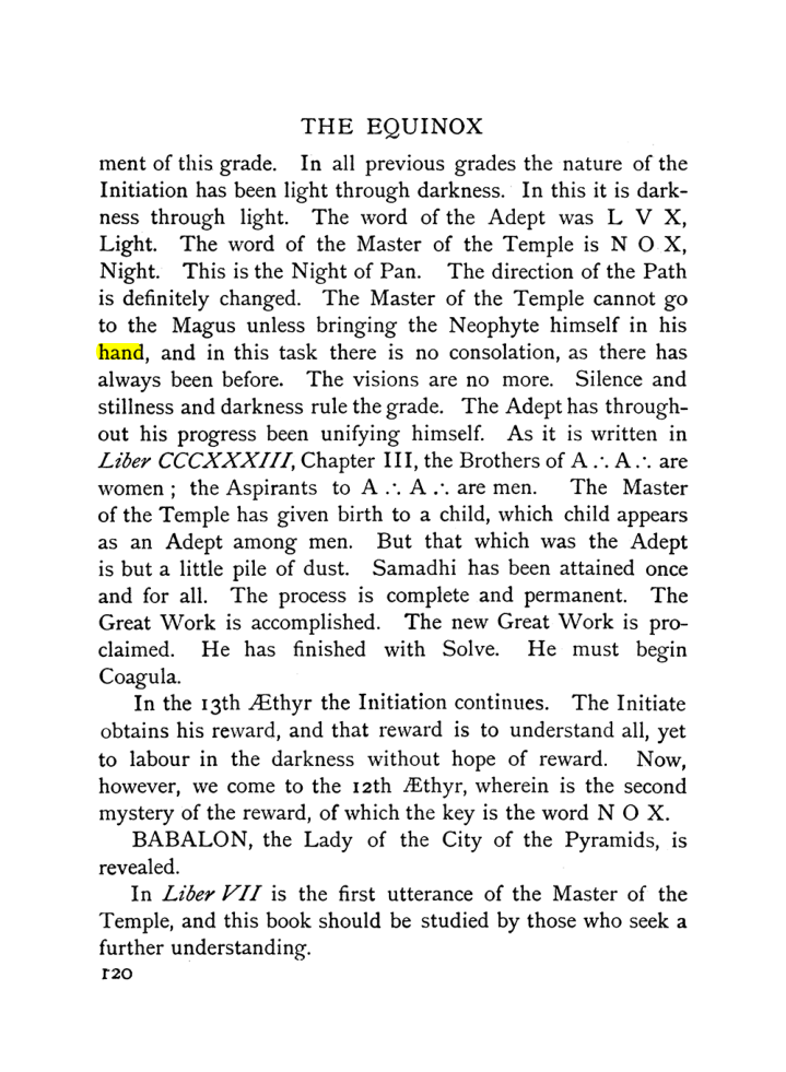 Original scan of The Equinox (Volume I, Number IX), PDF page 160
