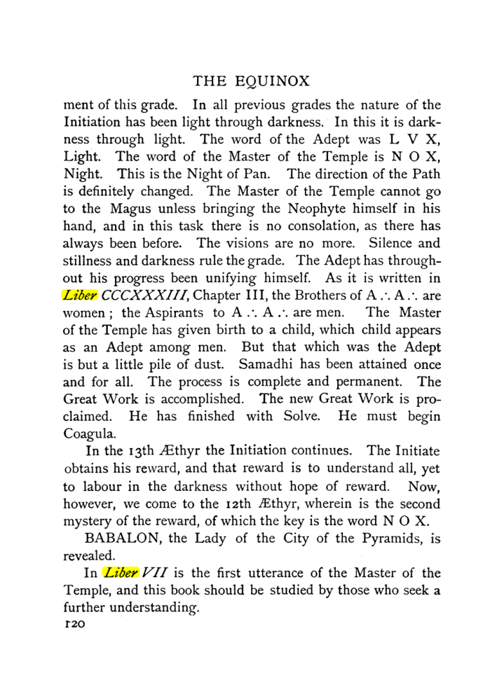Original scan of The Equinox (Volume I, Number IX), PDF page 160
