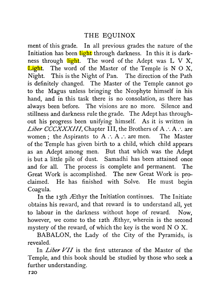Original scan of The Equinox (Volume I, Number IX), PDF page 160