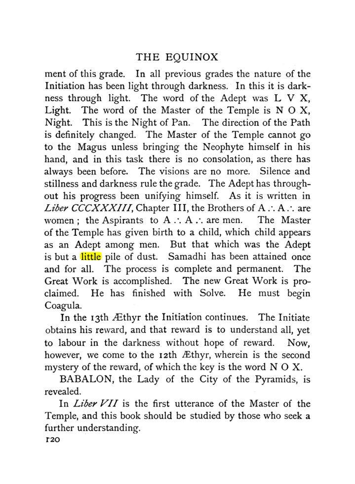 Original scan of The Equinox (Volume I, Number IX), PDF page 160