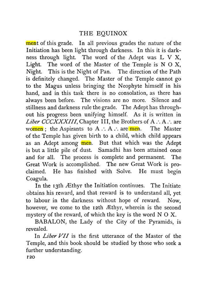 Original scan of The Equinox (Volume I, Number IX), PDF page 160