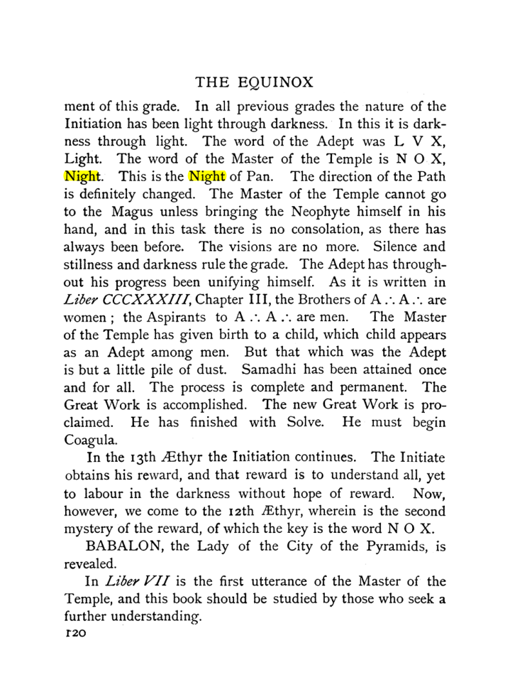 Original scan of The Equinox (Volume I, Number IX), PDF page 160