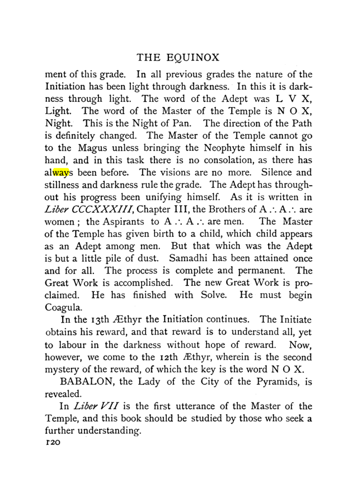 Original scan of The Equinox (Volume I, Number IX), PDF page 160