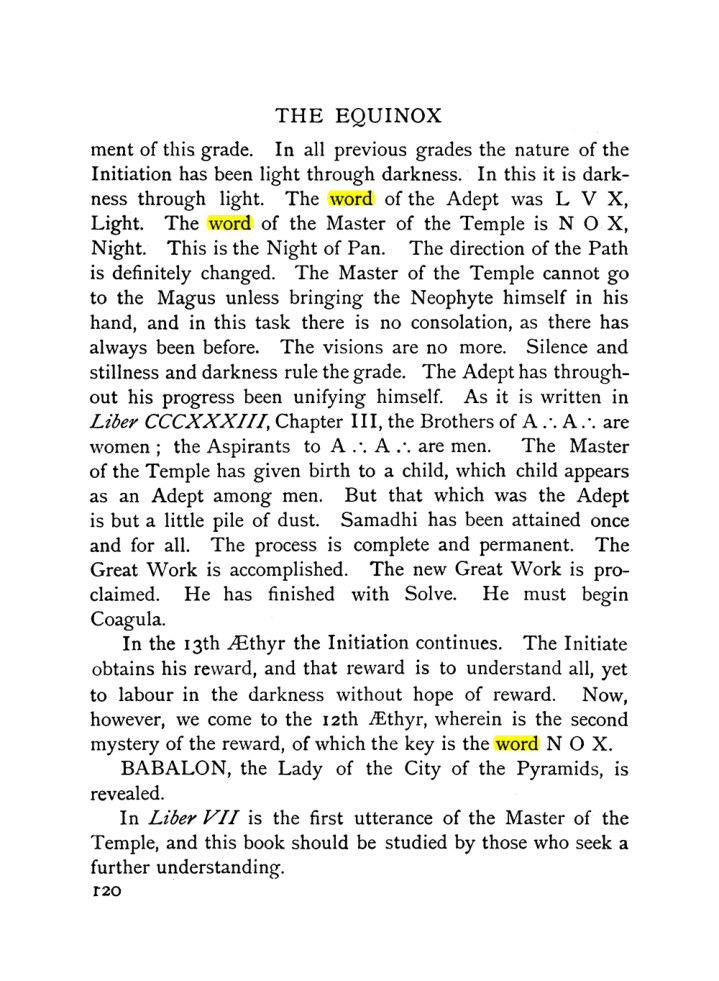 Original scan of The Equinox (Volume I, Number IX), PDF page 160