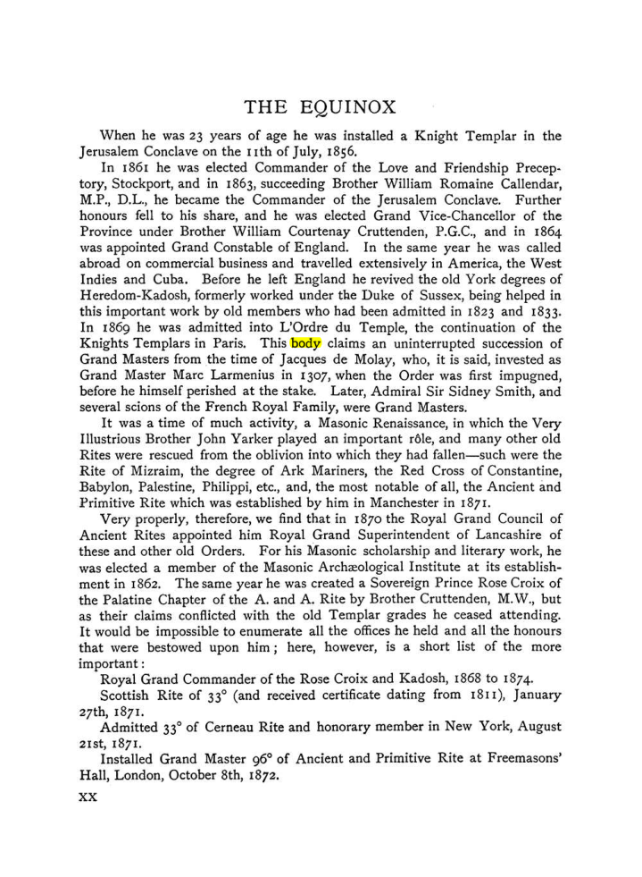 Original scan of The Equinox (Volume I, Number IX), PDF page 20