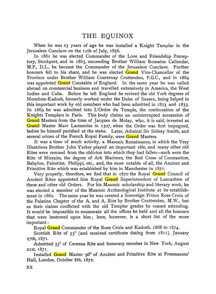 Original scan of The Equinox (Volume I, Number IX), PDF page 20
