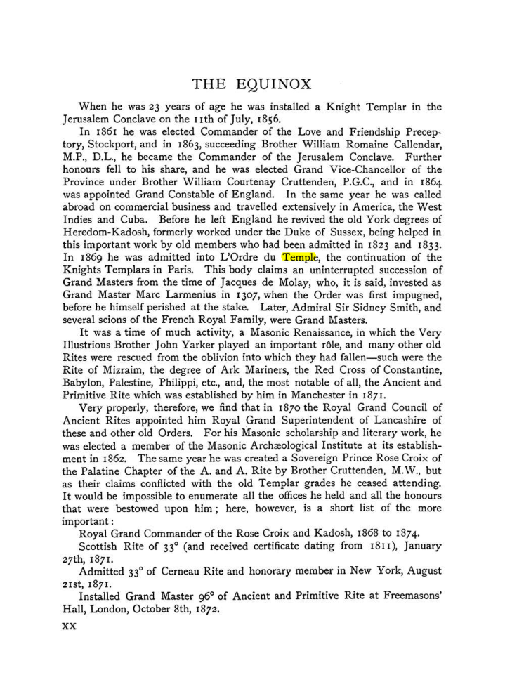 Original scan of The Equinox (Volume I, Number IX), PDF page 20
