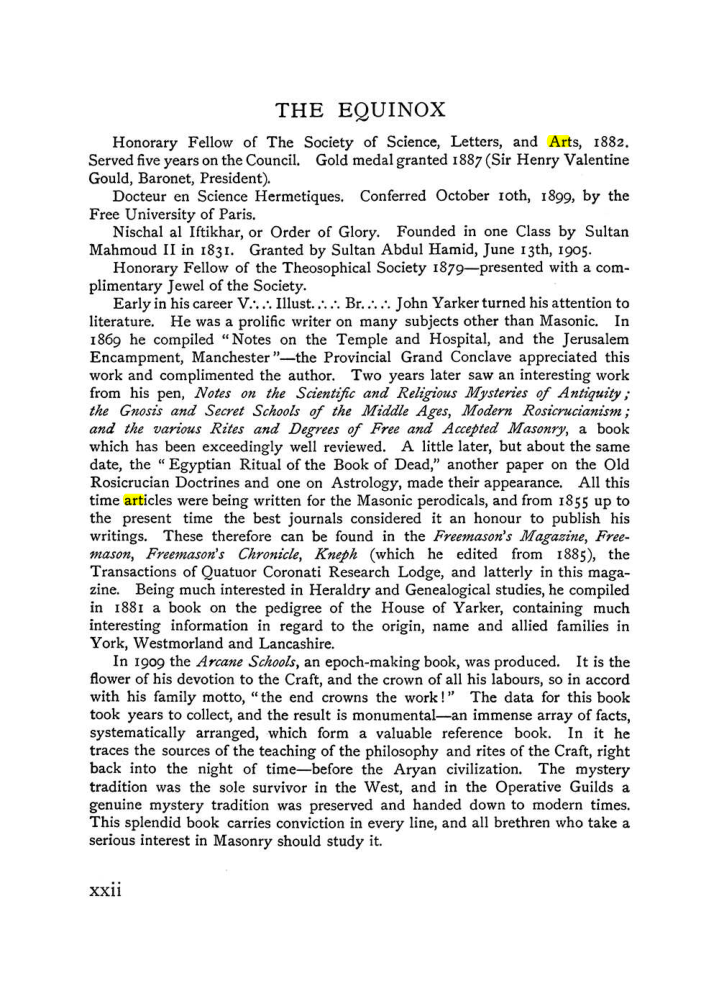 Original scan of The Equinox (Volume I, Number IX), PDF page 22