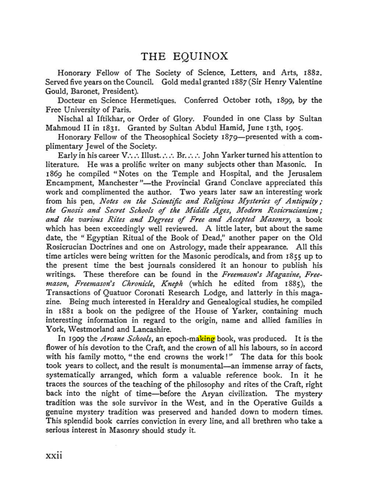 Original scan of The Equinox (Volume I, Number IX), PDF page 22