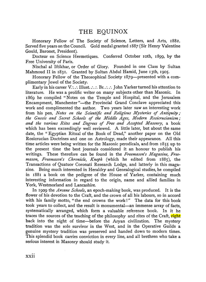 Original scan of The Equinox (Volume I, Number IX), PDF page 22