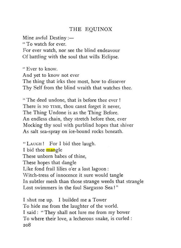 Original scan of The Equinox (Volume I, Number IX), PDF page 246