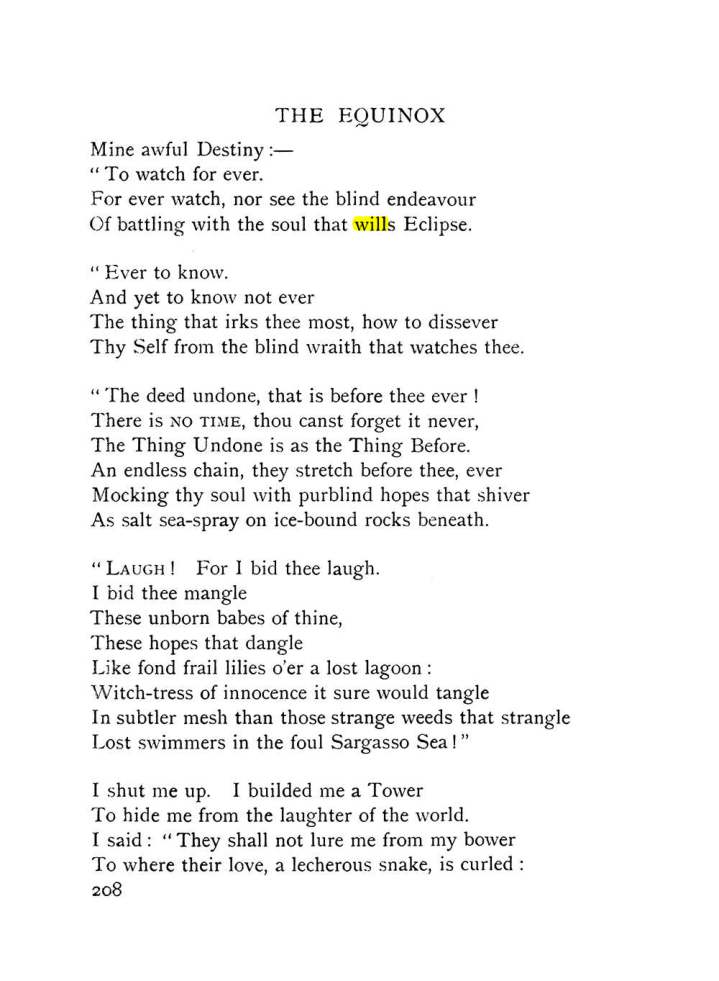 Original scan of The Equinox (Volume I, Number IX), PDF page 246