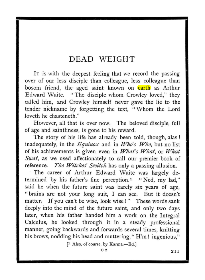 Original scan of The Equinox (Volume I, Number IX), PDF page 249
