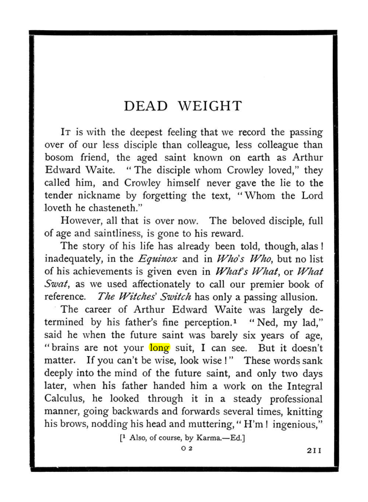 Original scan of The Equinox (Volume I, Number IX), PDF page 249