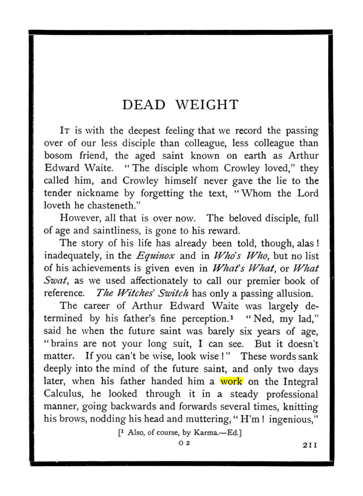 Original scan of The Equinox (Volume I, Number IX), PDF page 249