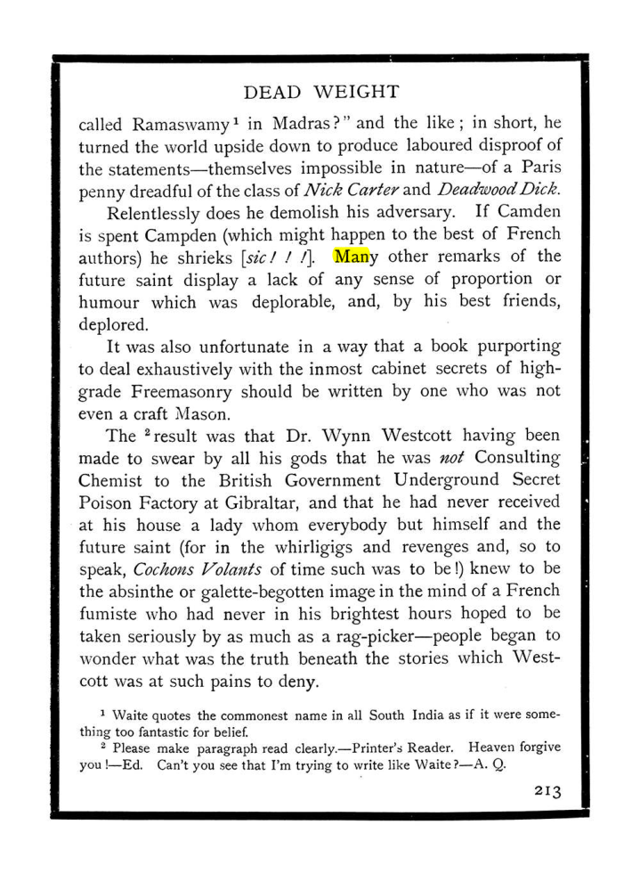 Original scan of The Equinox (Volume I, Number IX), PDF page 251