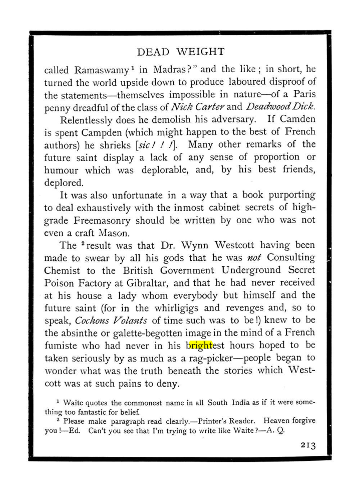 Original scan of The Equinox (Volume I, Number IX), PDF page 251