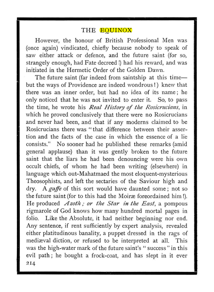 Original scan of The Equinox (Volume I, Number IX), PDF page 252