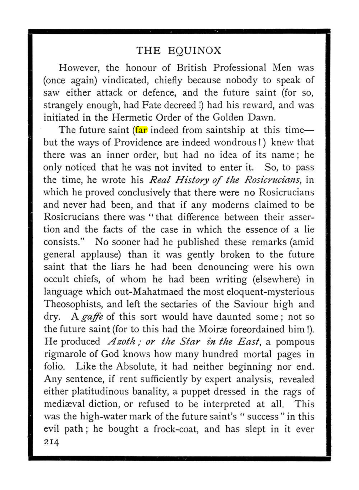Original scan of The Equinox (Volume I, Number IX), PDF page 252