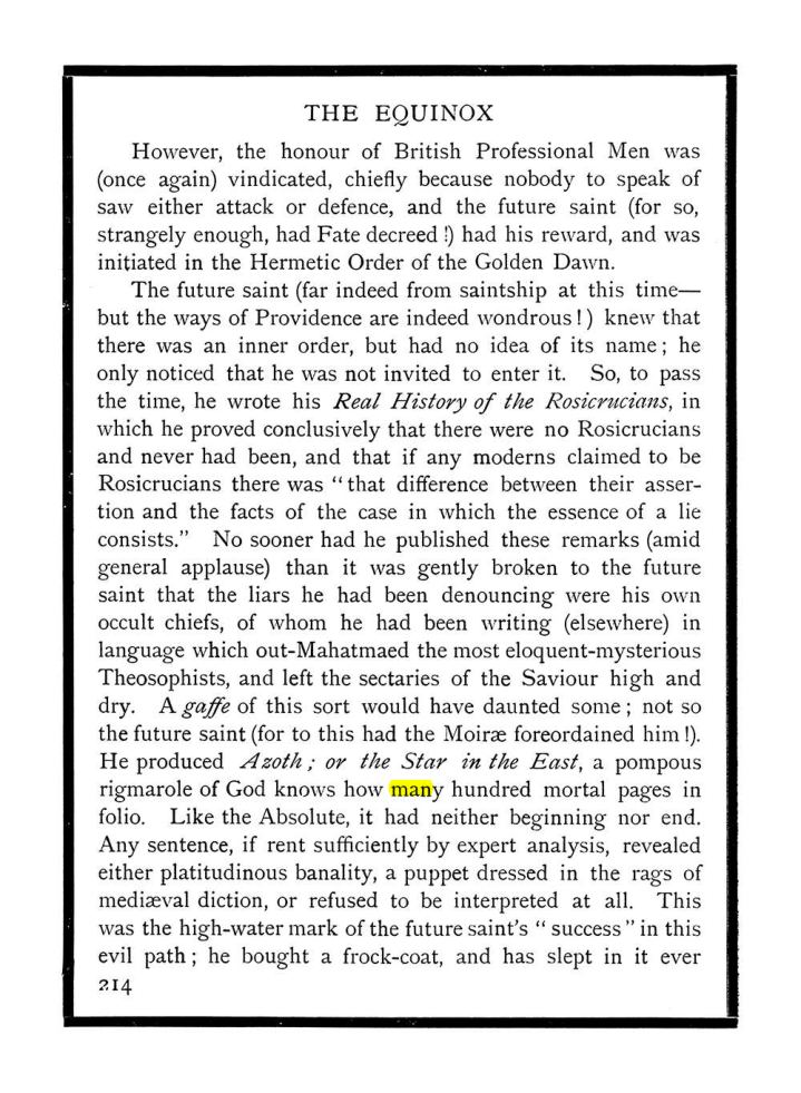 Original scan of The Equinox (Volume I, Number IX), PDF page 252