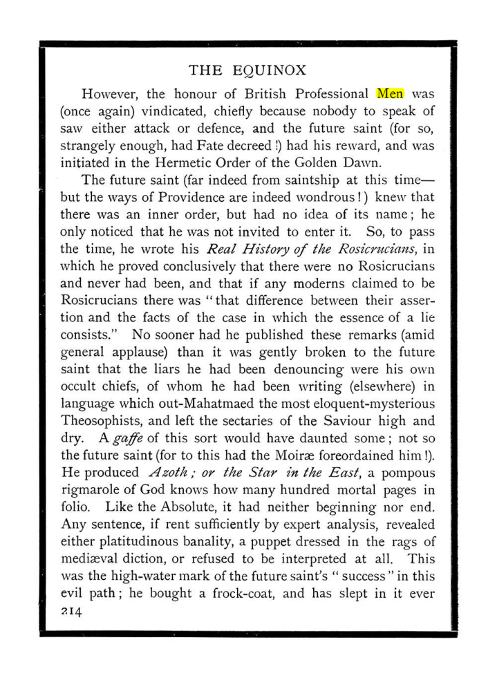 Original scan of The Equinox (Volume I, Number IX), PDF page 252