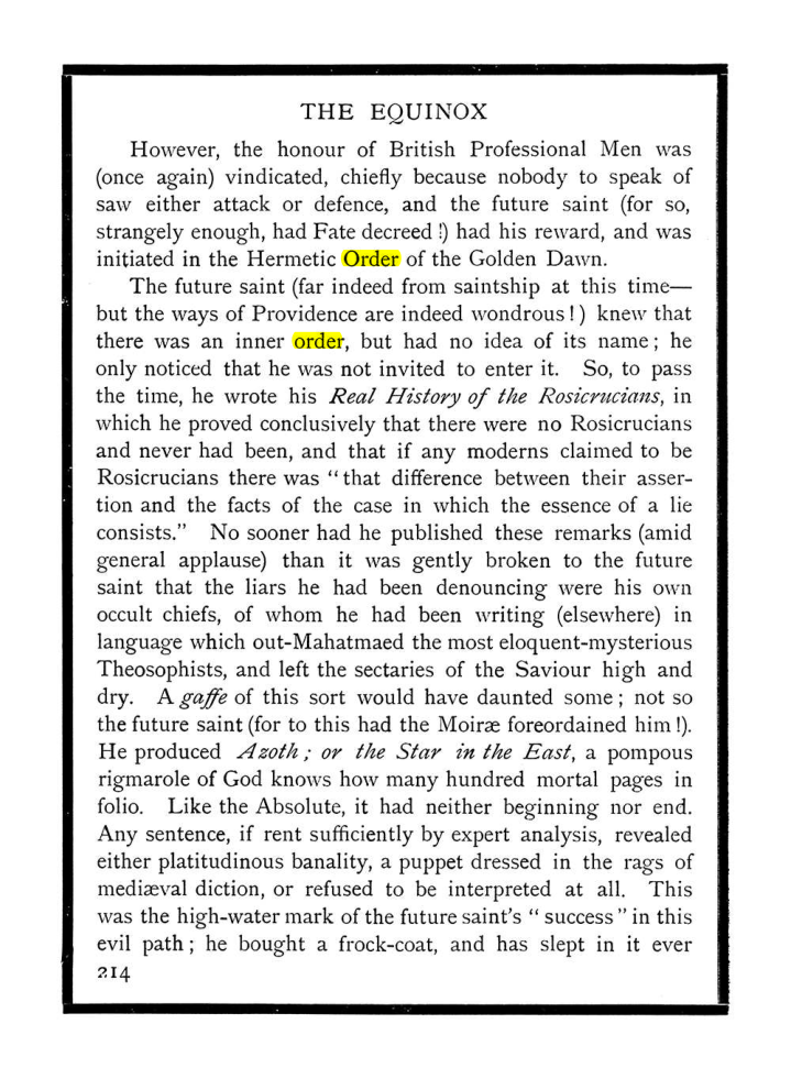 Original scan of The Equinox (Volume I, Number IX), PDF page 252