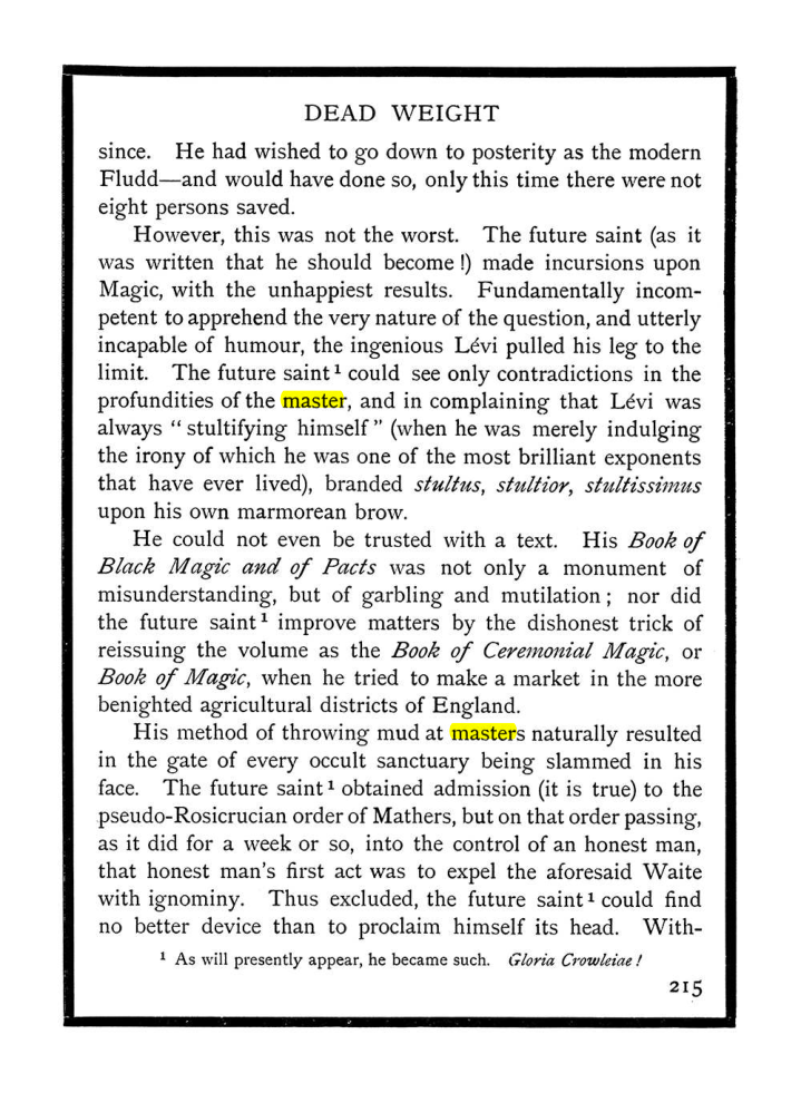 Original scan of The Equinox (Volume I, Number IX), PDF page 253