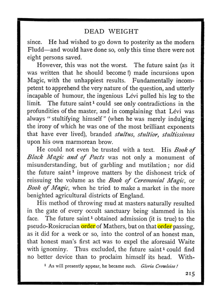 Original scan of The Equinox (Volume I, Number IX), PDF page 253