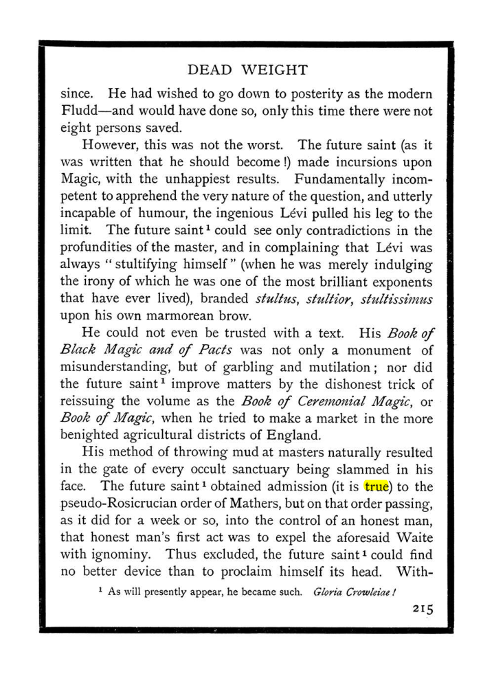 Original scan of The Equinox (Volume I, Number IX), PDF page 253