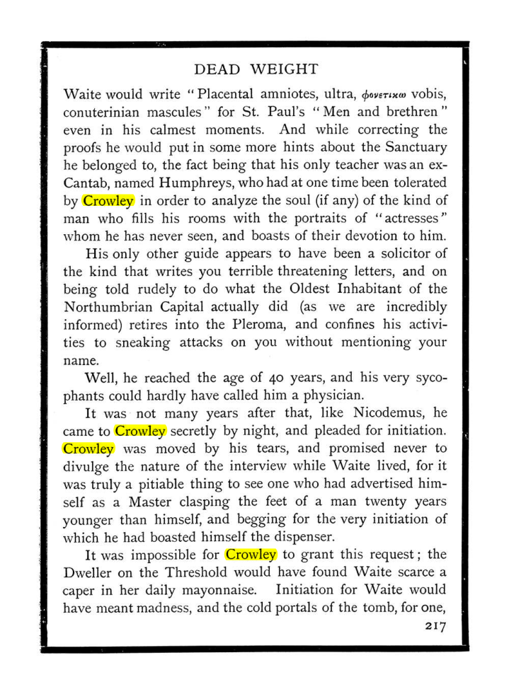 Original scan of The Equinox (Volume I, Number IX), PDF page 255