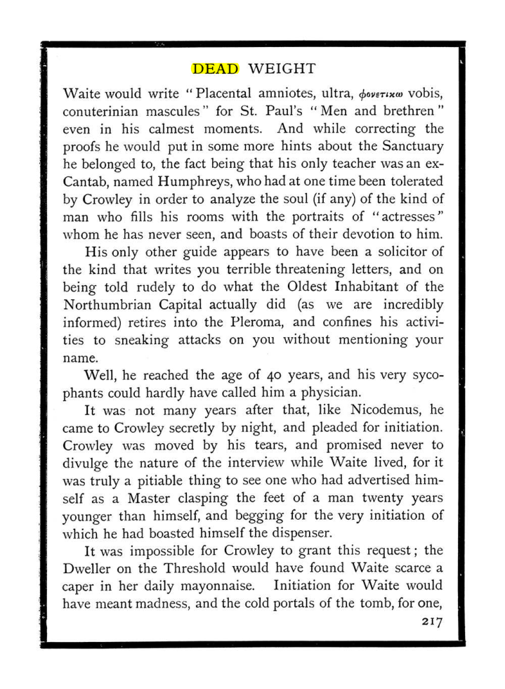 Original scan of The Equinox (Volume I, Number IX), PDF page 255