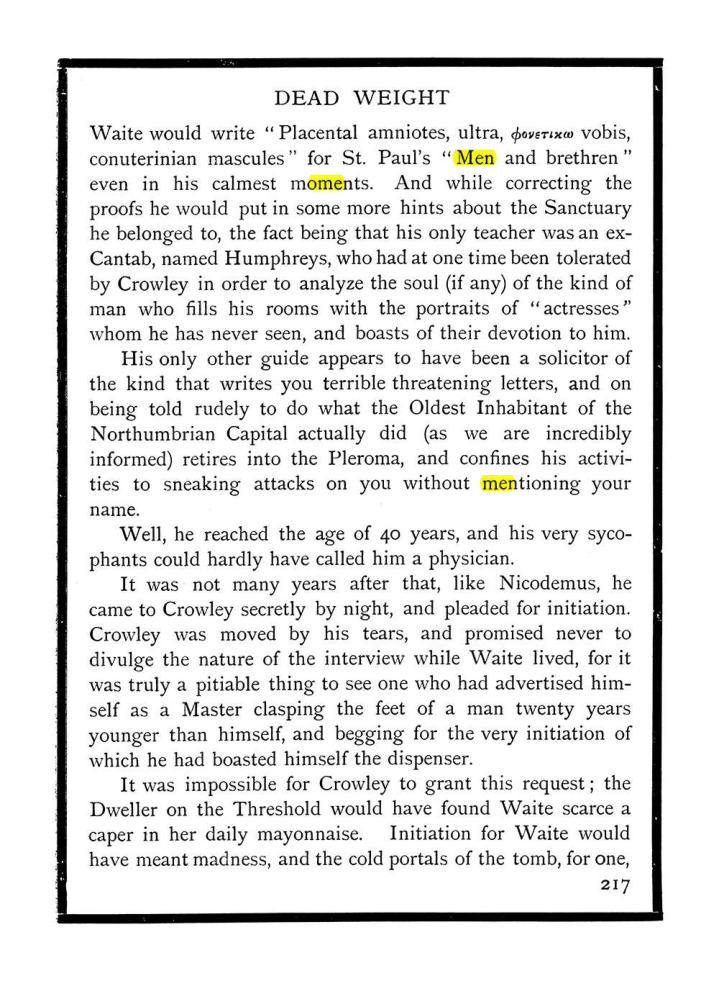 Original scan of The Equinox (Volume I, Number IX), PDF page 255