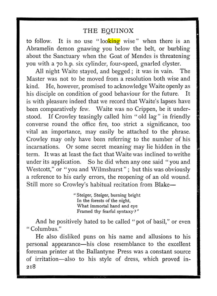 Original scan of The Equinox (Volume I, Number IX), PDF page 256