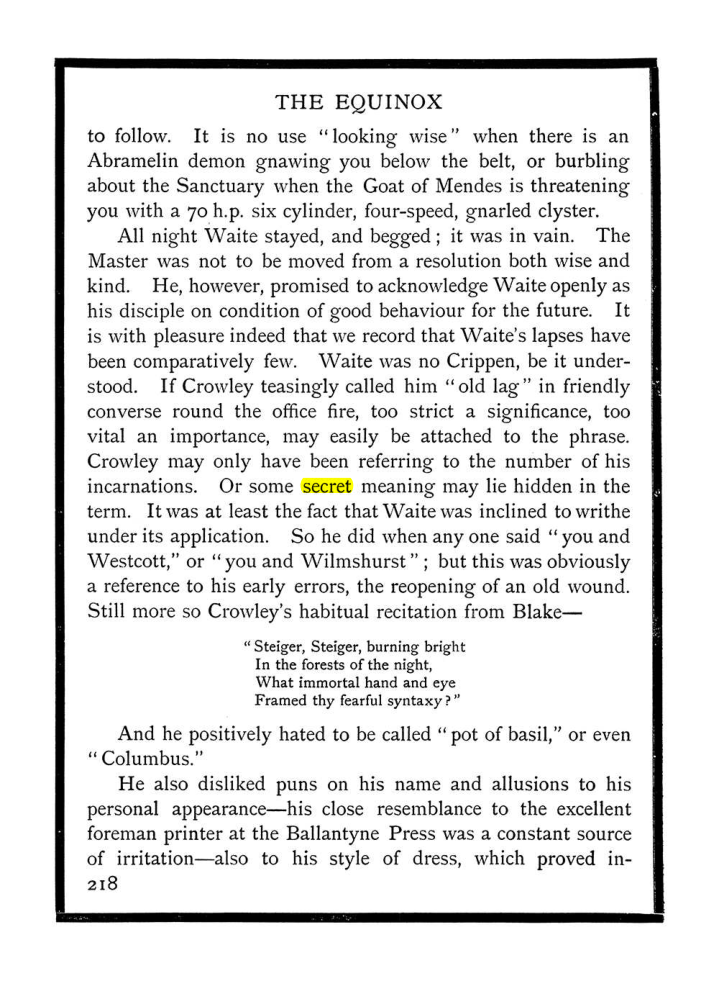 Original scan of The Equinox (Volume I, Number IX), PDF page 256