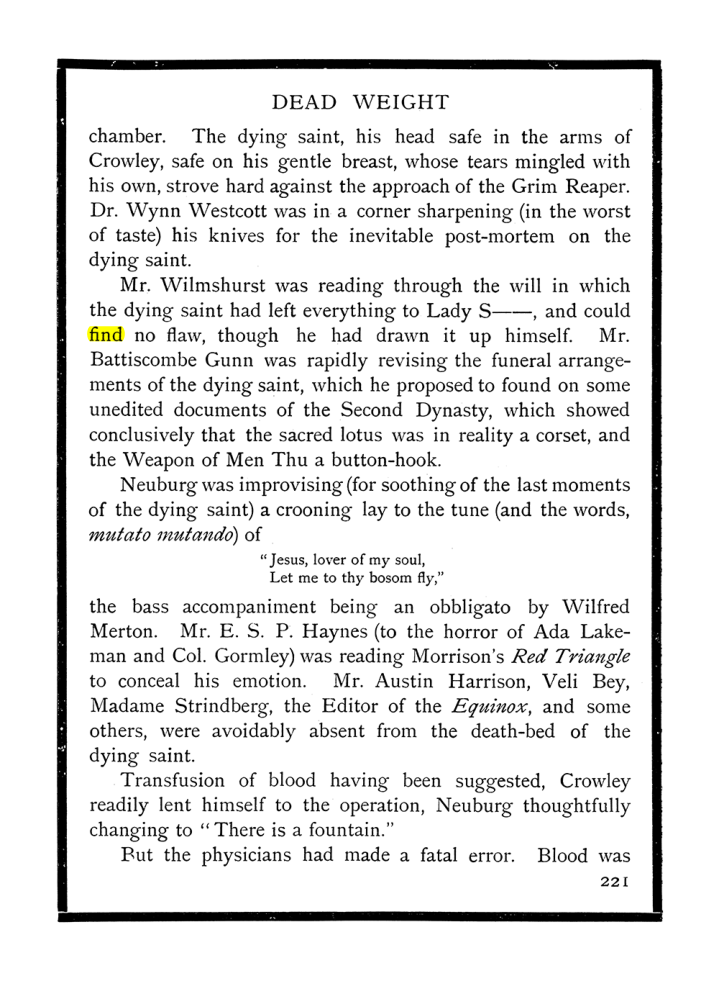 Original scan of The Equinox (Volume I, Number IX), PDF page 259