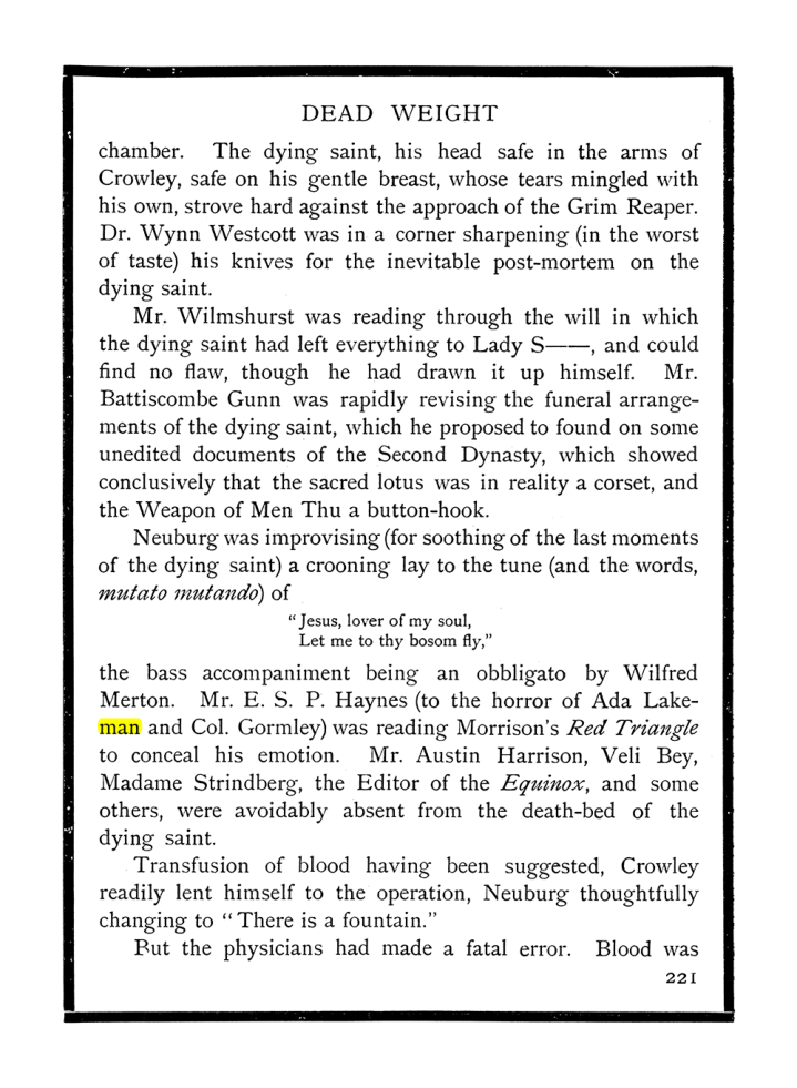 Original scan of The Equinox (Volume I, Number IX), PDF page 259