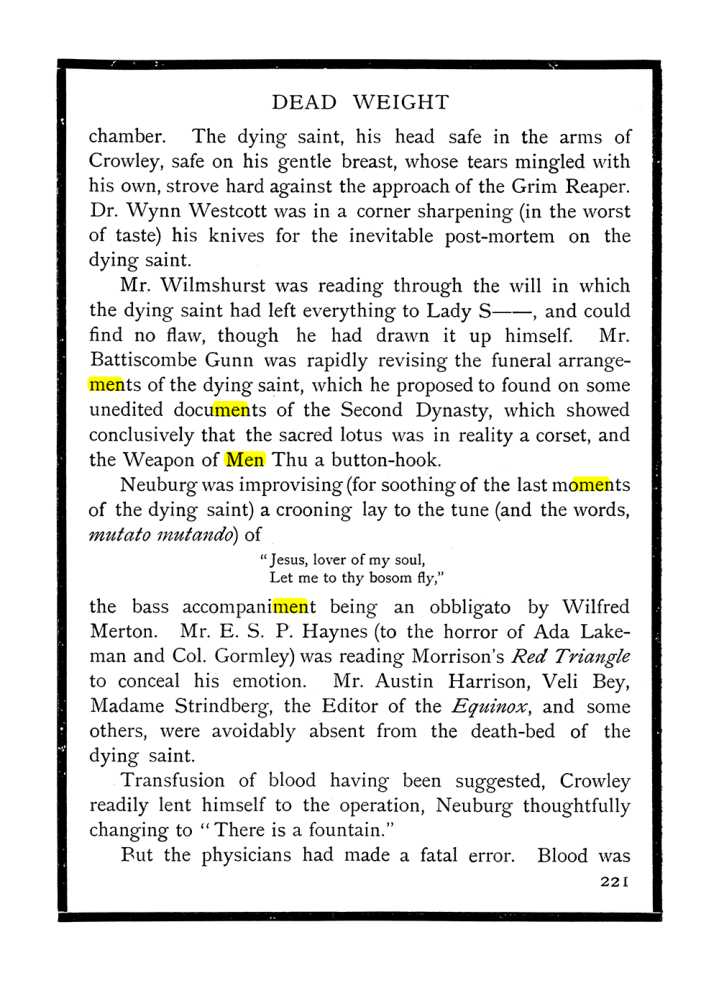 Original scan of The Equinox (Volume I, Number IX), PDF page 259