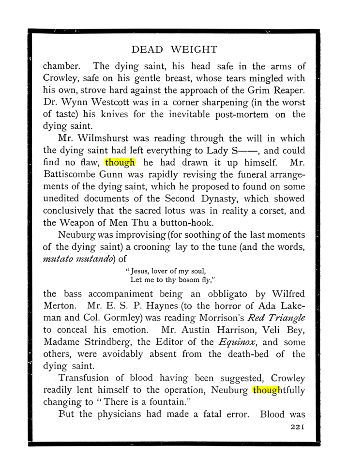 Original scan of The Equinox (Volume I, Number IX), PDF page 259
