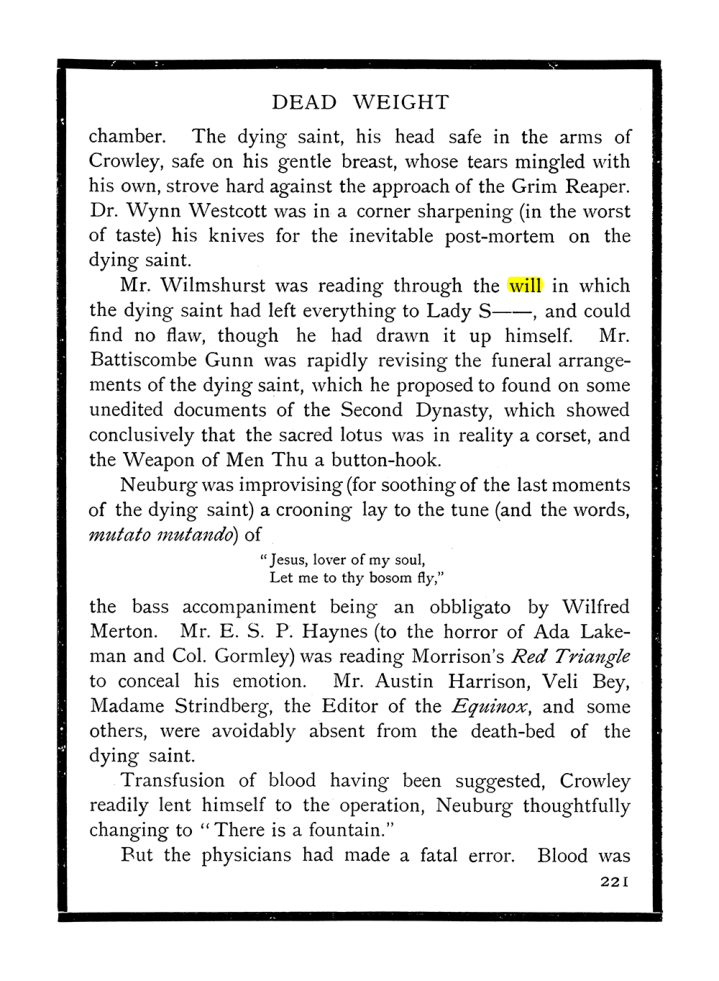 Original scan of The Equinox (Volume I, Number IX), PDF page 259