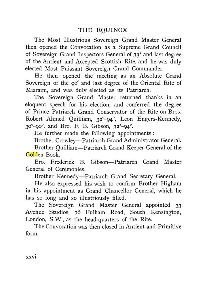 Original scan of The Equinox (Volume I, Number IX), PDF page 26