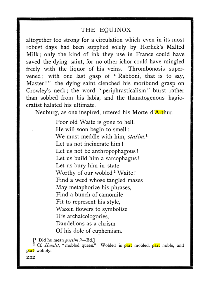 Original scan of The Equinox (Volume I, Number IX), PDF page 260