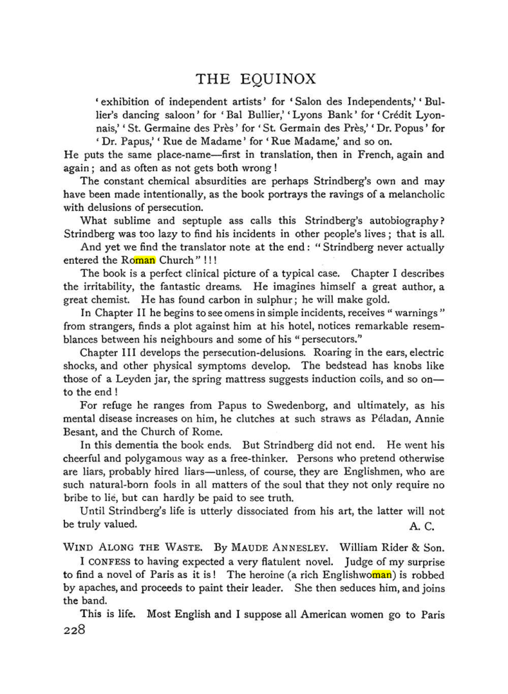 Original scan of The Equinox (Volume I, Number IX), PDF page 266