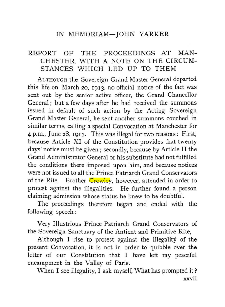 Original scan of The Equinox (Volume I, Number IX), PDF page 27