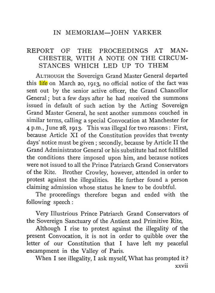 Original scan of The Equinox (Volume I, Number IX), PDF page 27