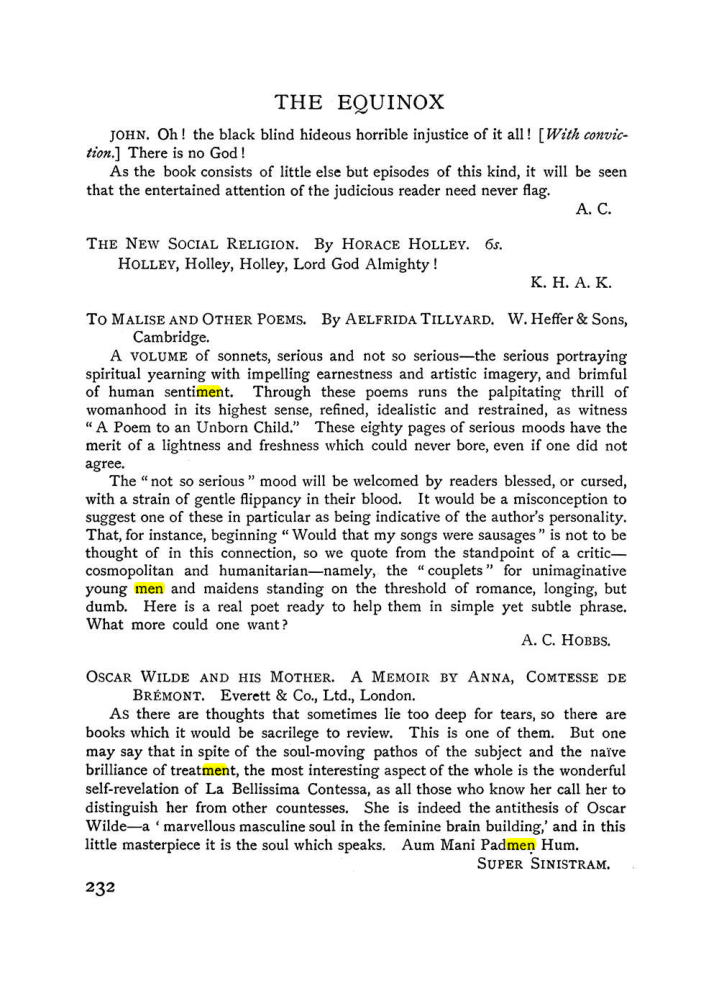 Original scan of The Equinox (Volume I, Number IX), PDF page 270